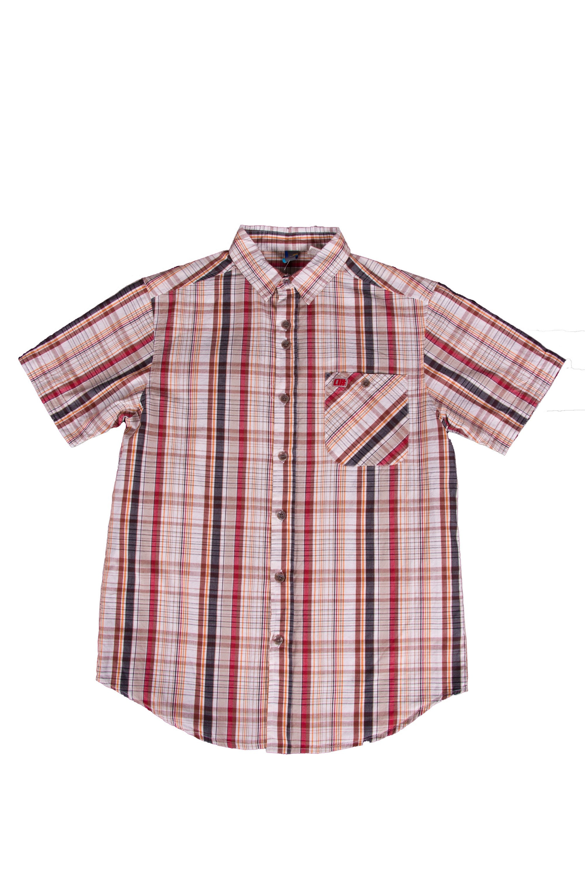 Alphanumeric Riga Plaid Short-sleeve