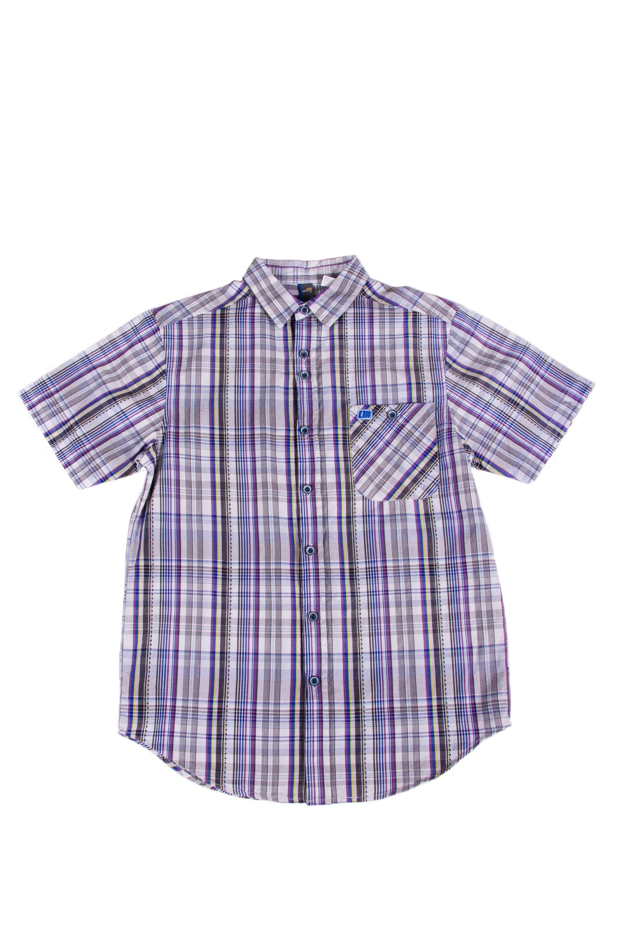 Alphanumeric Vladivostok Plaid Short-sleeve