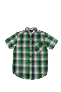 Alphanumeric Kaliningrad Plaid Short-sleeve