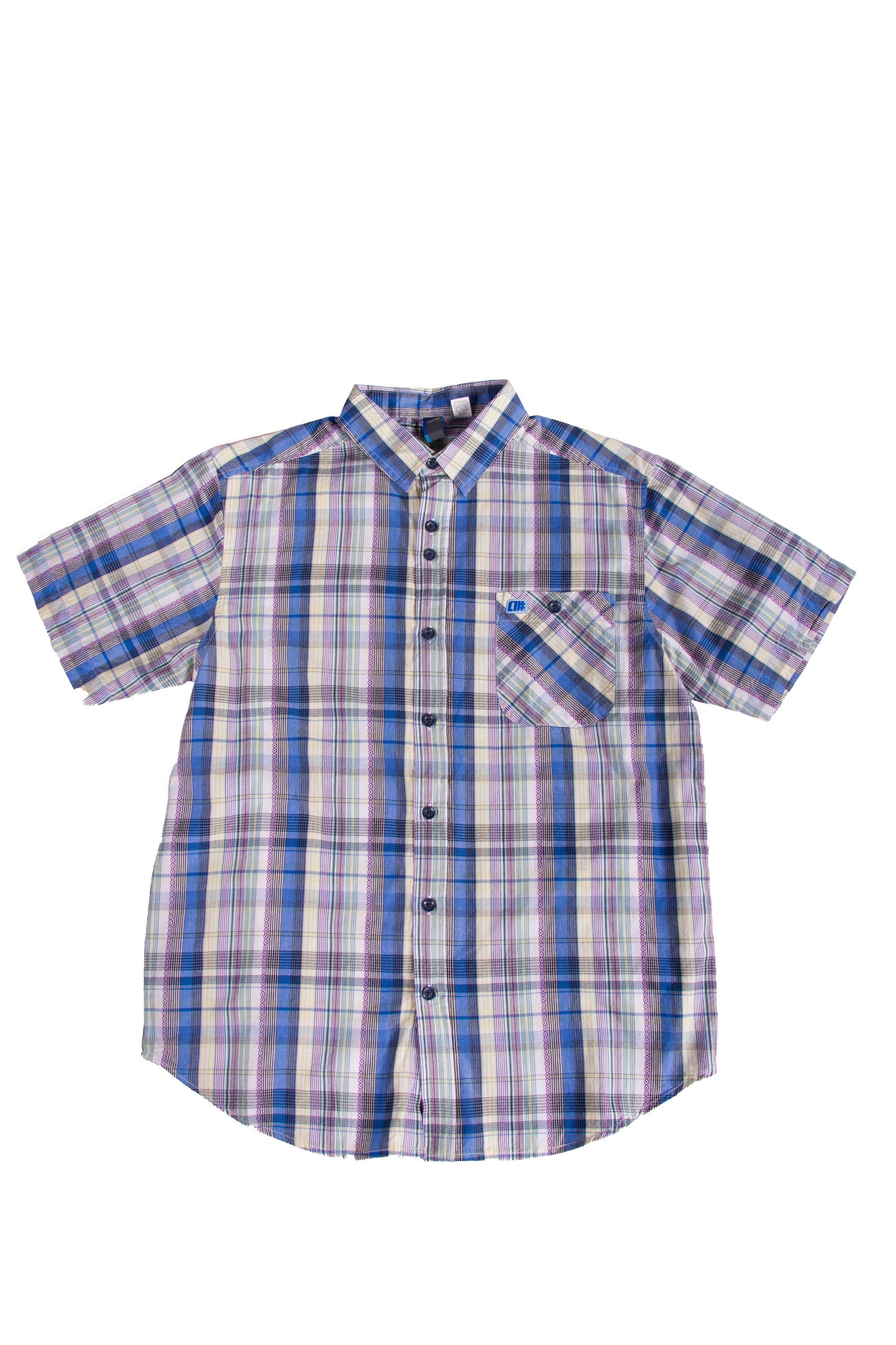 Alphanumeric Omsk Plaid Short-sleeve