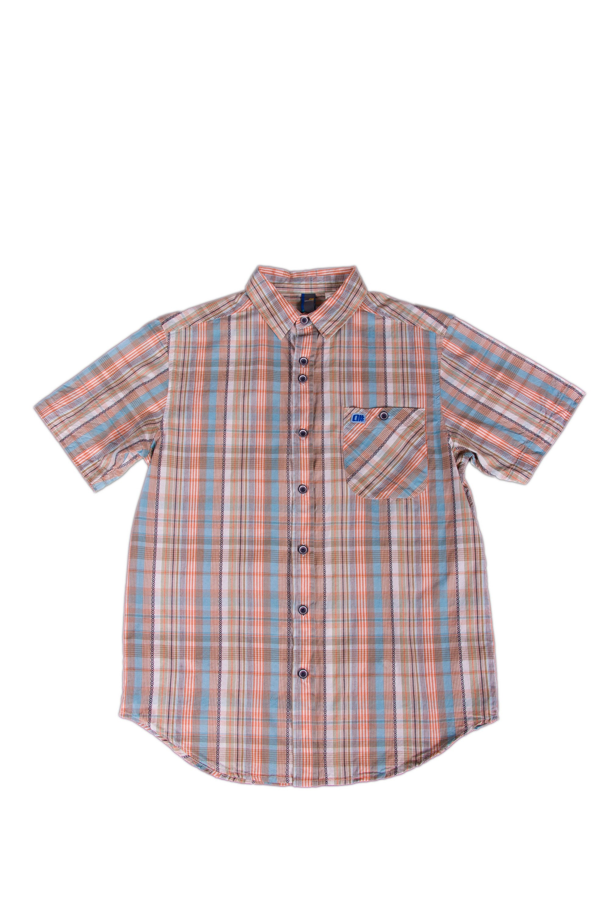 Alphanumeric Omsk Plaid Short-sleeve