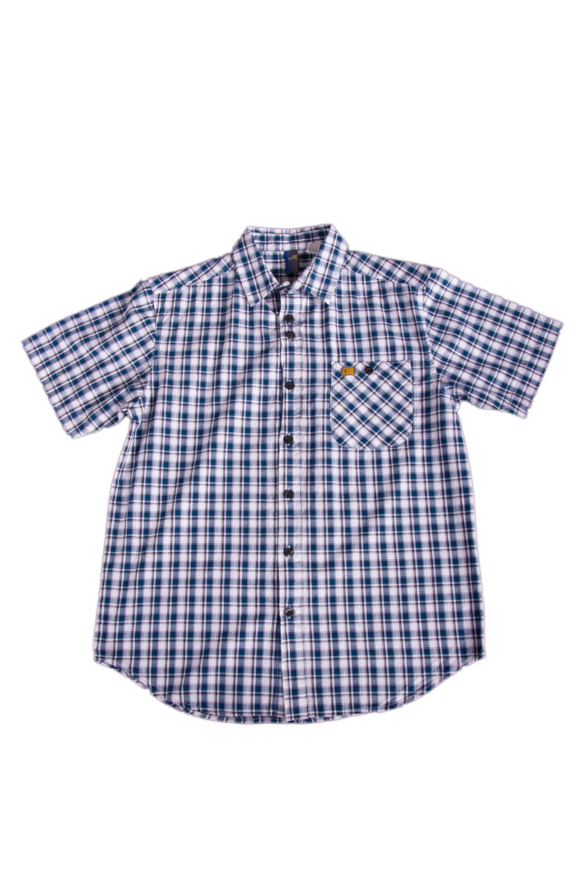 Alphanumeric Olenegorsk Plaid Short-sleeve