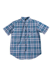 Alphanumeric Kiev Plaid Short-sleeve