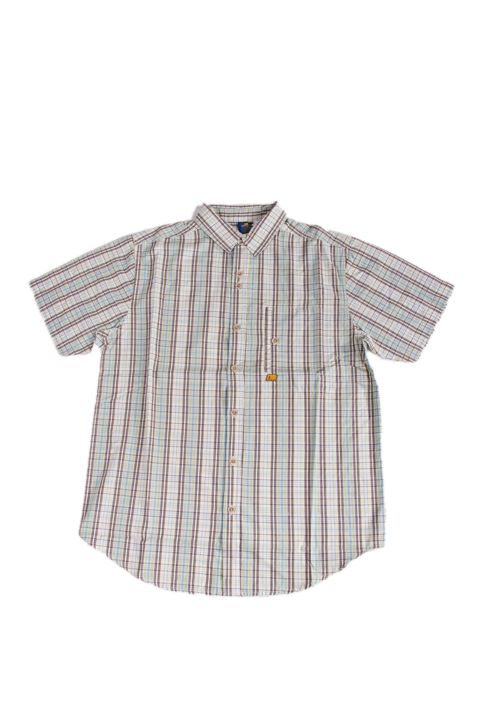 Alphanumeric Kamchatka Plaid Short-sleeve