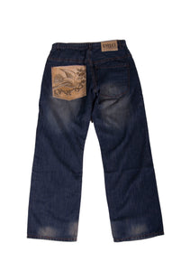 Oro Denim Pant with Fur Pocket