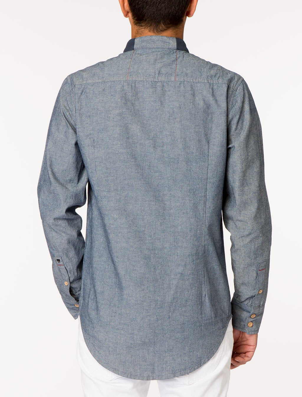 HUX Selvage Hem Denim Shirt