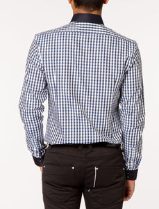 BINKS Classic Long Sleeve Woven Plaid Shirt