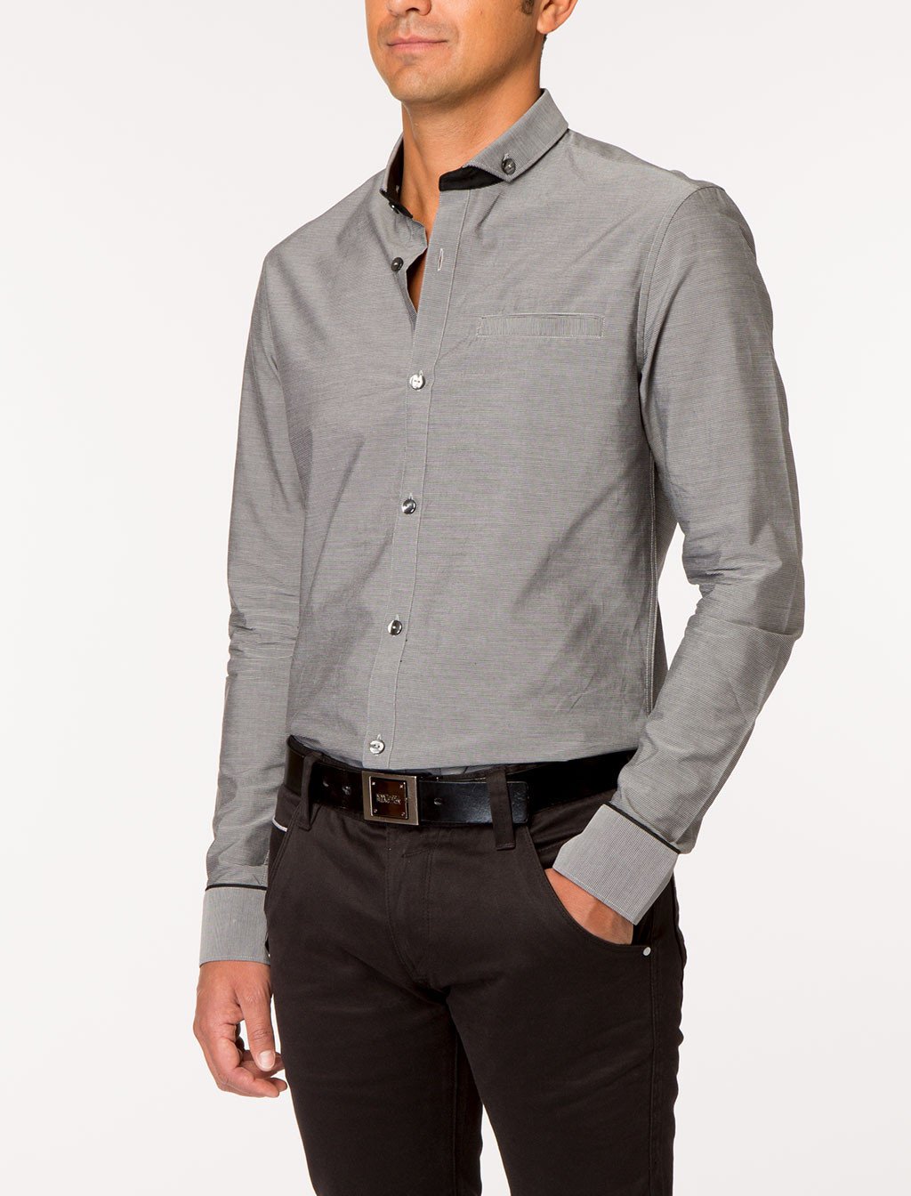 OGAAN Long Sleeve Buttoned Collar Shirt