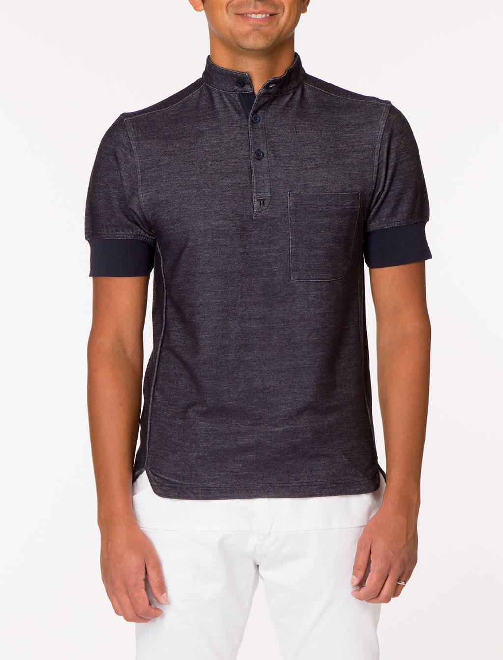 TARKIN Mandarin Collar Polo