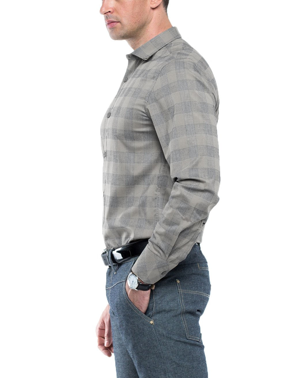 BAIL Long Sleeve Plaid Shirt