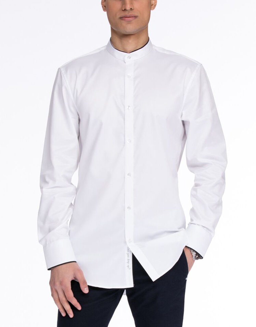 FRED Long Sleeve Woven White Shirt