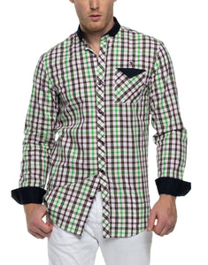 GRANT Long Sleeve Plaid Shirt