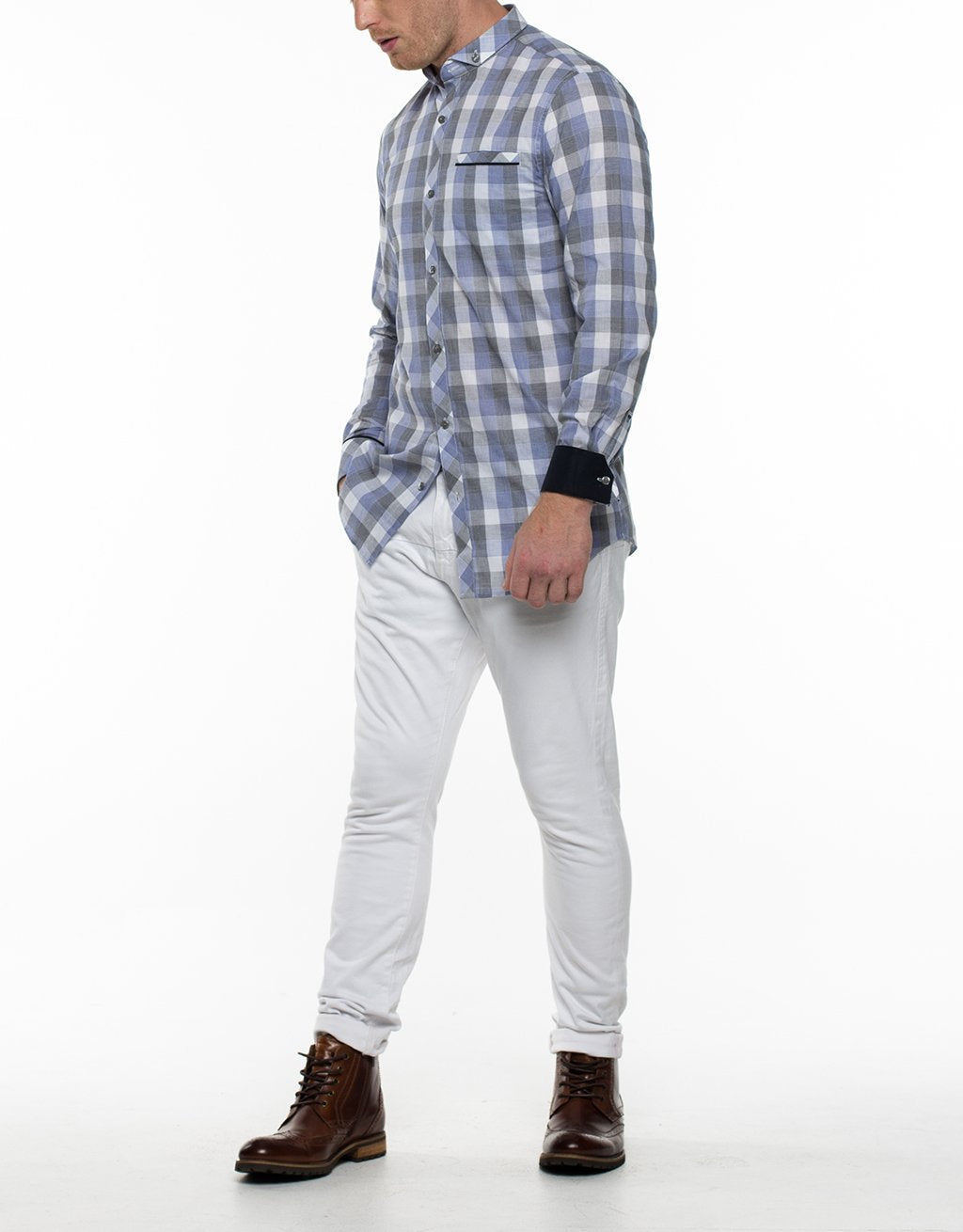 HOLDEN Long Sleeve Plaid Shirt