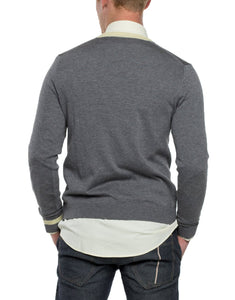 LED  Long Sleeve V-Neck Sweater